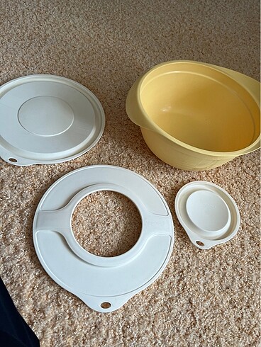 Beden sarı Renk Tupperware süper karıştırma ve saklama kabı