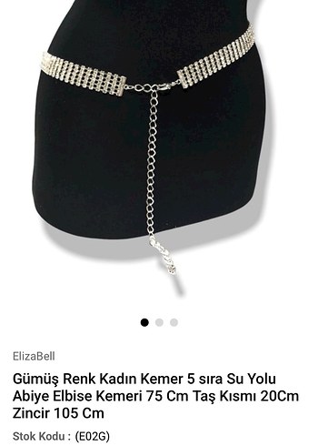 Ipekyol şık gümüş renk kemer