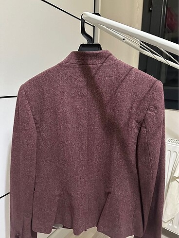 36 Beden bordo Renk Yün blazer