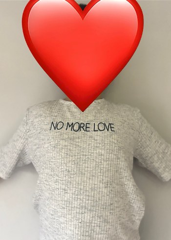 Gri Baskılı tişört - Görsel 2