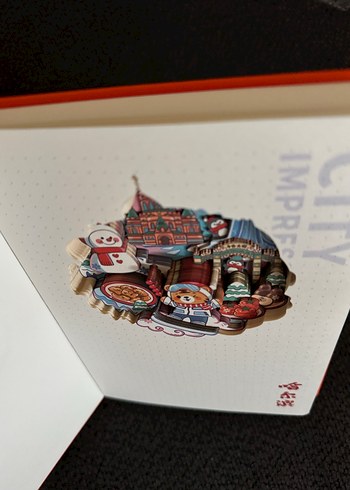 Turuncu Yılbaşı Temalı Defter - Görsel 5