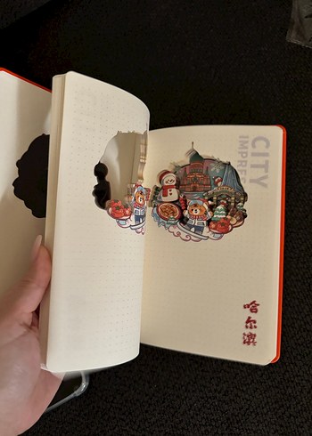 Turuncu Yılbaşı Temalı Defter - Görsel 4