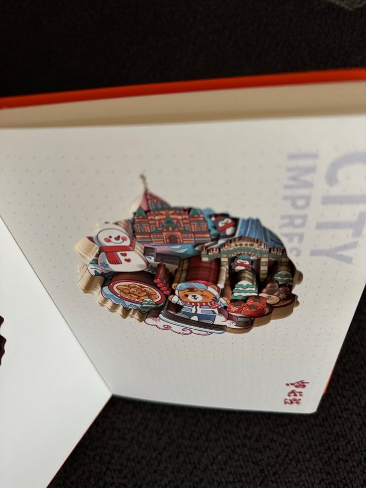 Turuncu Yılbaşı Temalı Defter - Görsel 5