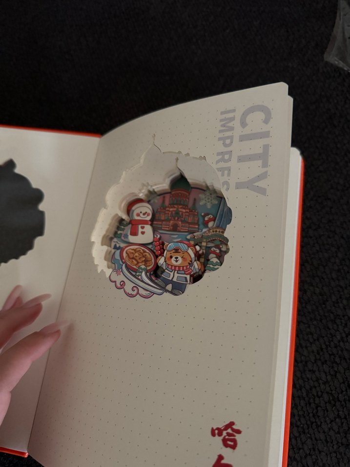 Turuncu Yılbaşı Temalı Defter - Görsel 2