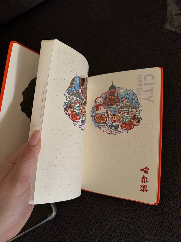 Turuncu Yılbaşı Temalı Defter - Görsel 3