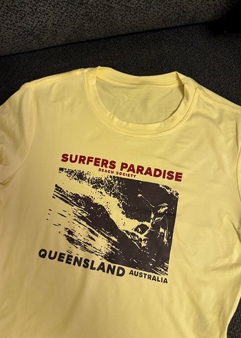 Butter Yellow Baby Tee Top - Görsel 2