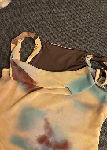 Kadın Çok Renkli Askısız Mini Atlet - Görsel 2