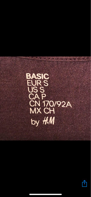 s Beden H&M Basic T-Shirt