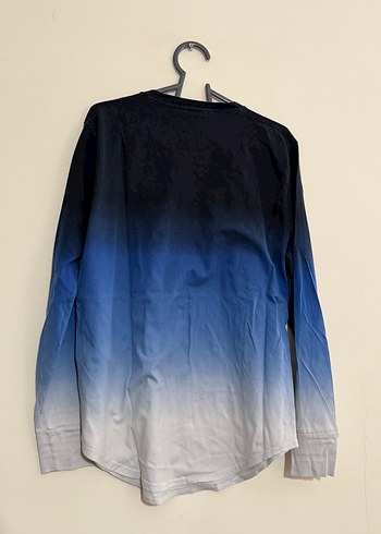 Hollister Erkek Uzun Kollu Lacivert Batik Tişört - Görsel 3