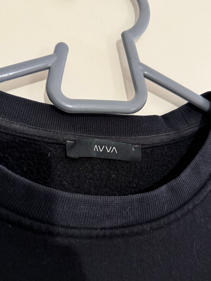 AVVA Siyah Erkek Sweatshirt - Görsel 2