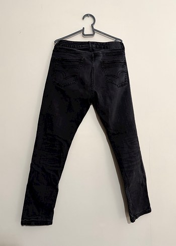 Lee Cooper Siyah Midi Denim Jean - Görsel 3