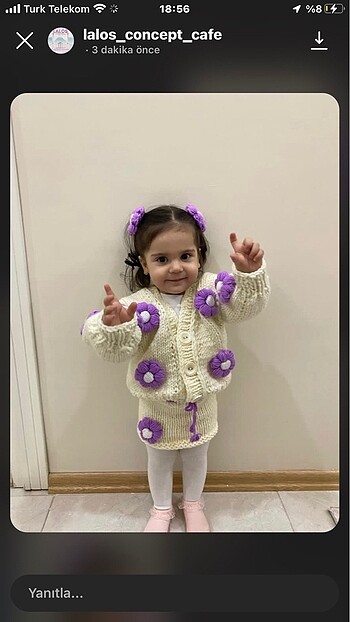 LC Waikiki Çiçekli crop hırka takım
