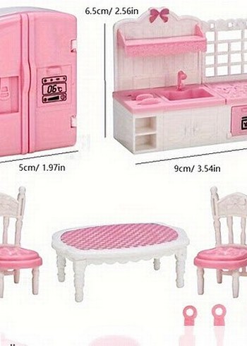 minyatür pembe Pastel Çocuk Oyun Mutfak Seti