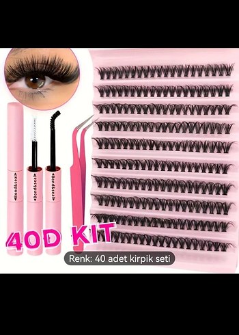 40D takma Kirpik Seti - Görsel 2