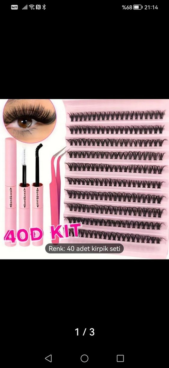 40D takma Kirpik Seti - Görsel 2