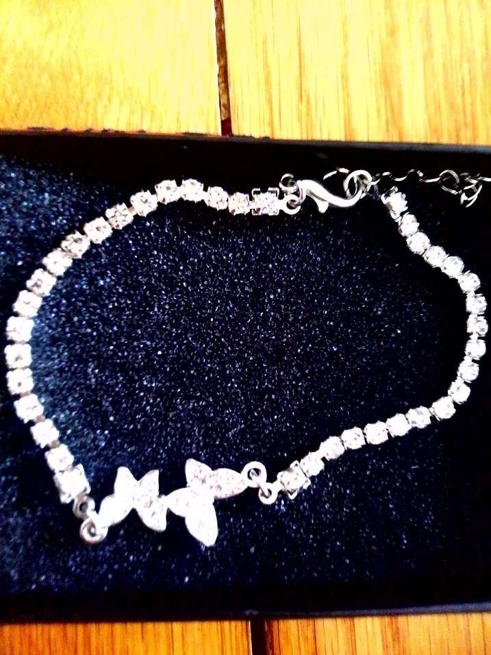 Beyaz Taşlı Kelebek Bileklik - Görsel 3