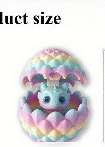 Pastel Renkli Mini Ejderha Figürü