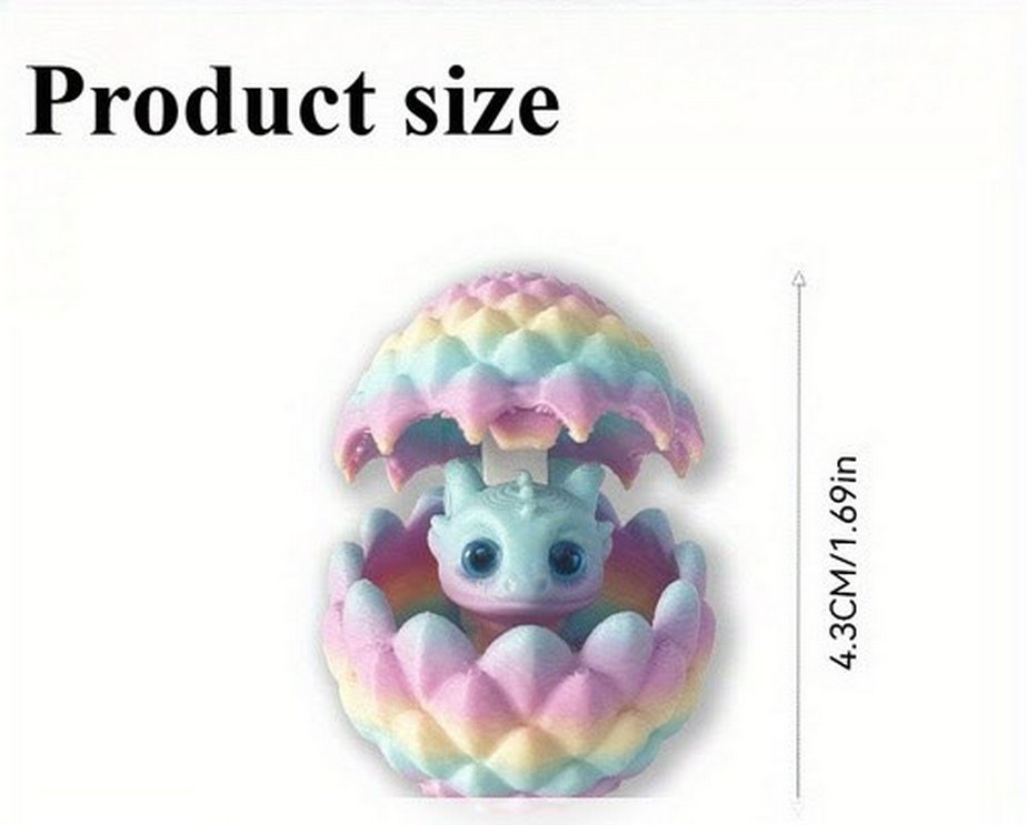 Pastel Renkli Mini Ejderha Figürü - Görsel 2