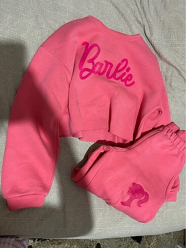 Üç İplikli Barbie Eşofman Takımı