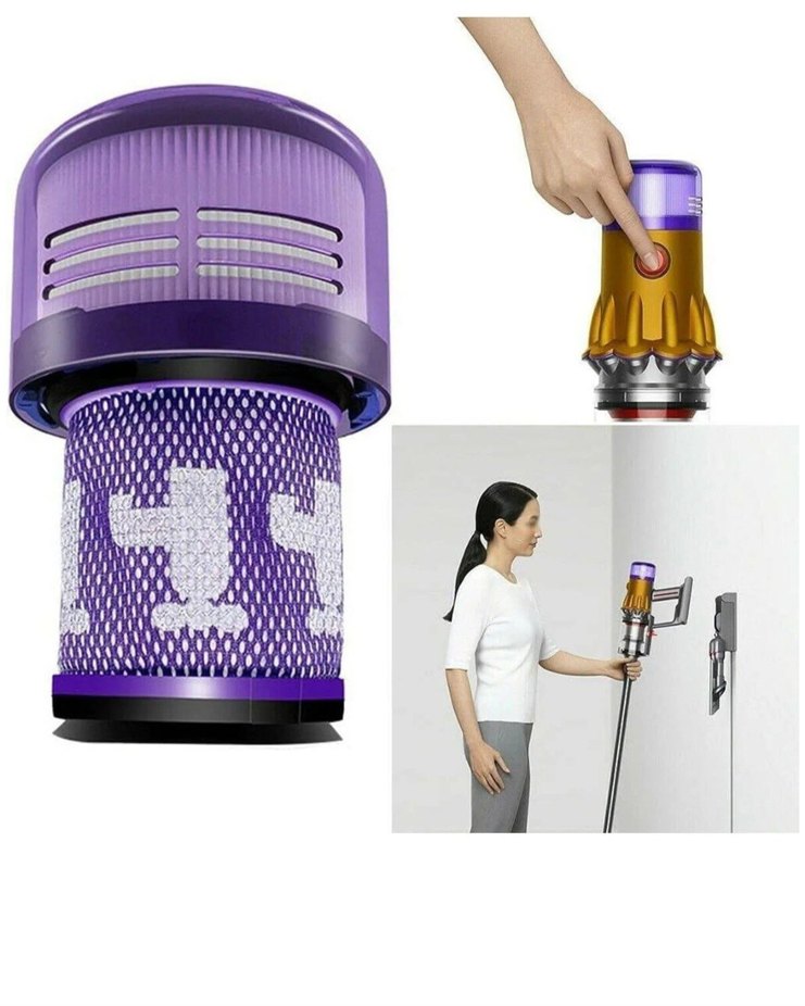 DYSON V12 DETECT SLM UYUMLU HEPA FILTRE (YIKANABiLÍR) Uyumlu - Görsel 4