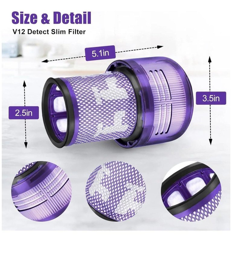 DYSON V12 DETECT SLM UYUMLU HEPA FILTRE (YIKANABiLÍR) Uyumlu - Görsel 2