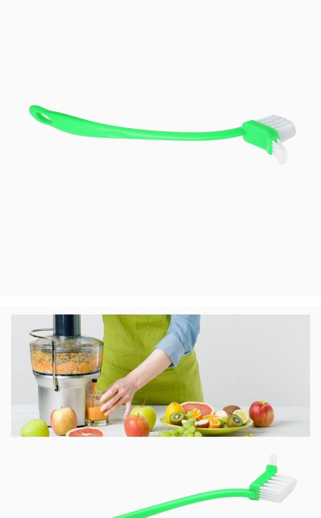 Çift başlı firça, meyve sikacağı için çok fonksiyonlu yeşil - Görsel 4