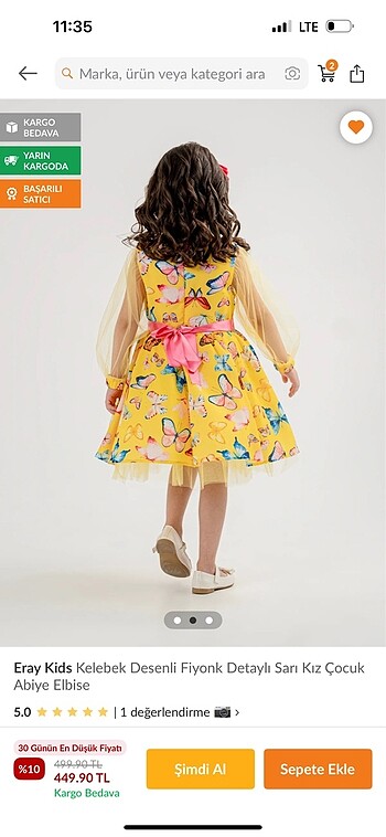 Kız çocuk elbise - Görsel 2