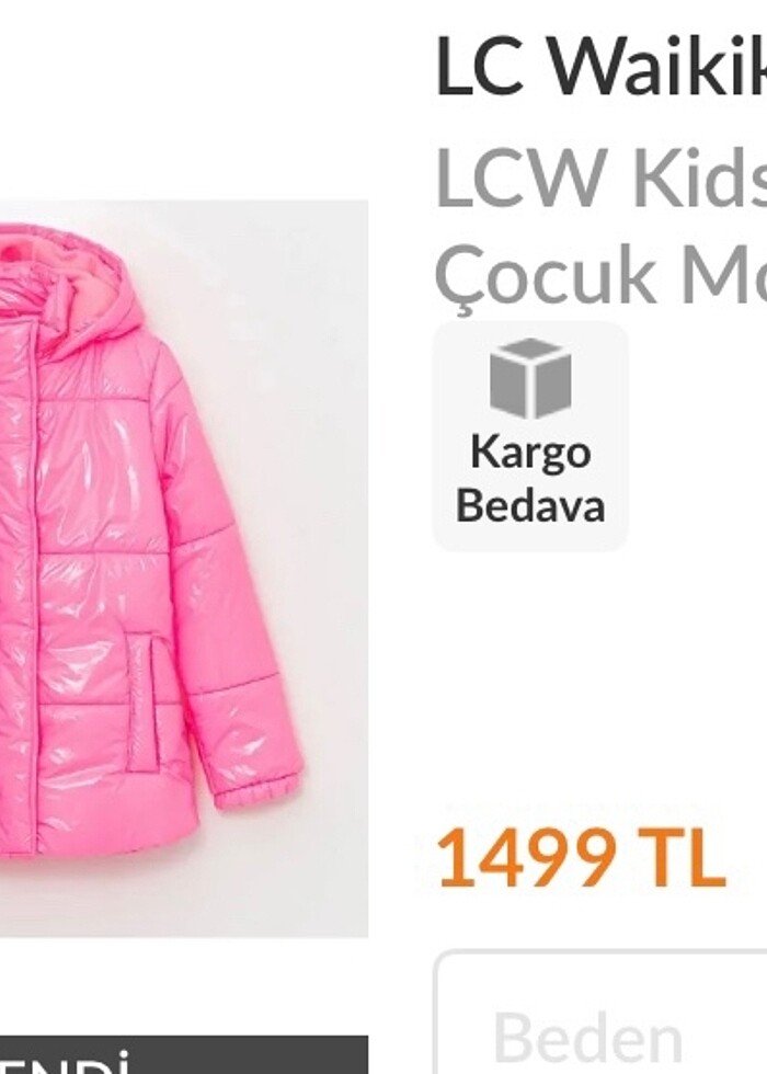 Kız çocuk mont - Görsel 3