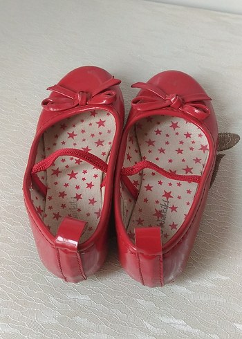 Kız Çocuk Kırmızı Tokalı Babet Ayakkabı - Görsel 2