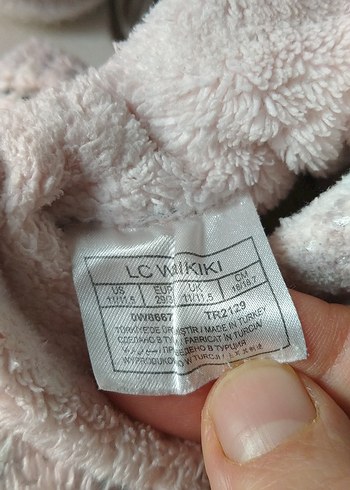 Kızlar için Pembe Peluş Ev Terliği - Görsel 4