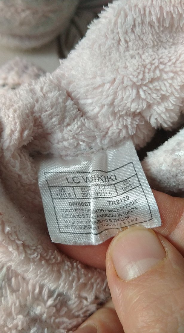 Kızlar için Pembe Peluş Ev Terliği - Görsel 4