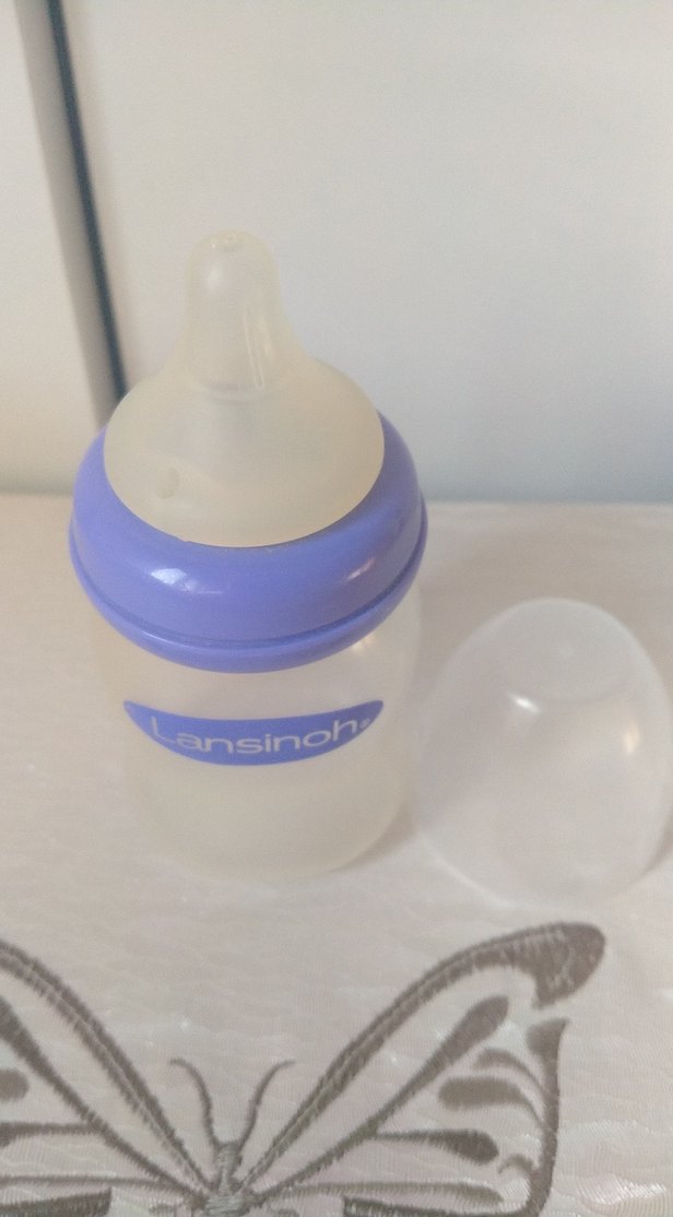 Pastel Mavi Lansinoh Bebek Biberonu - Görsel 2