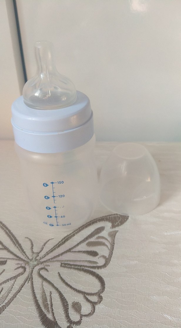 Mavi Pastel Bebek Biberonu - Görsel 3