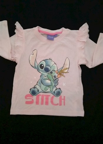 Kız Çocuk Pembe Uzun Kollu Baskılı Tişört - Görsel 2