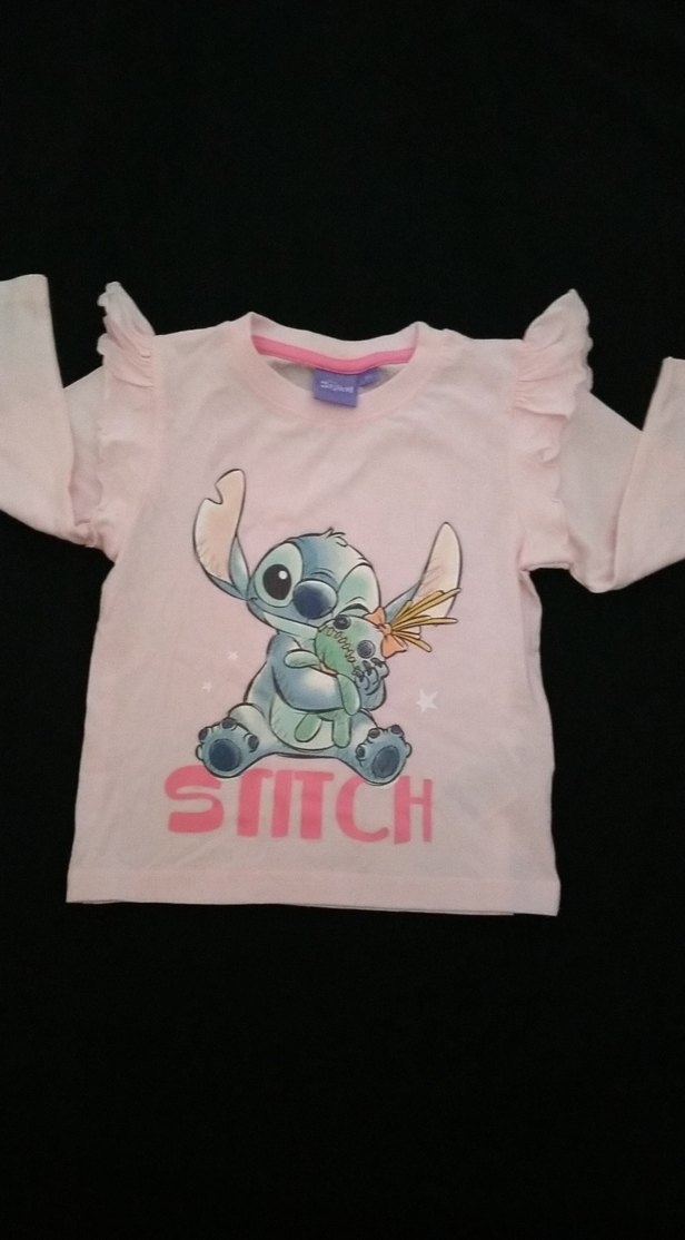 Kız Çocuk Pembe Uzun Kollu Baskılı Tişört - Görsel 2