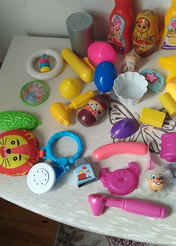 Renkli Oyuncak Seti - Mini Ev Gereçleri - Görsel 2