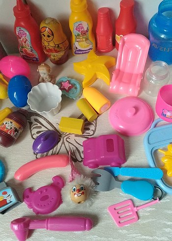 Renkli Oyuncak Seti - Mini Ev Gereçleri - Görsel 3