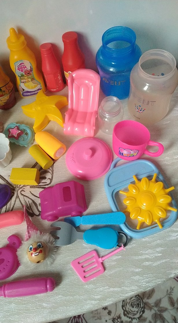 Renkli Oyuncak Seti - Mini Ev Gereçleri - Görsel 4