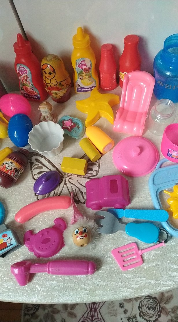 Renkli Oyuncak Seti - Mini Ev Gereçleri - Görsel 3