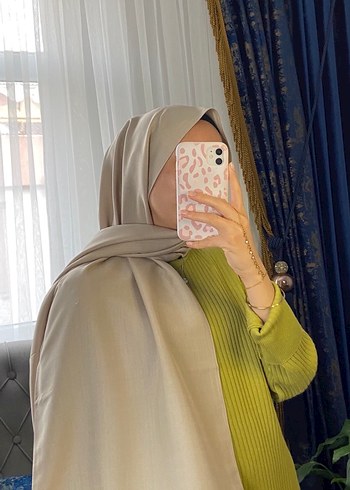 Bej Drape Kadın Şal