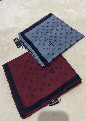Kadın Bordo & Gri eşarp