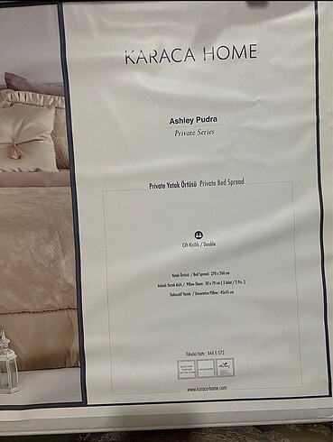 Beden camel Renk Karaca home çeyizlik yatak örtüsü