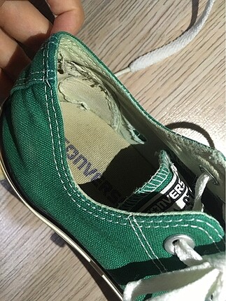 38 Beden yeşil Renk Converse spor ayakkabı