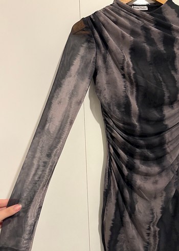 Bershka uzun kollu mini elbise - Görsel 3