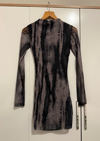 Bershka uzun kollu mini elbise - Görsel 4