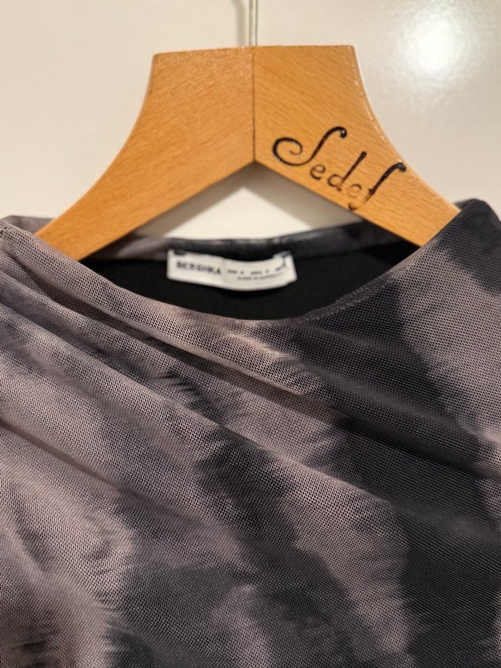 Bershka uzun kollu mini elbise - Görsel 2