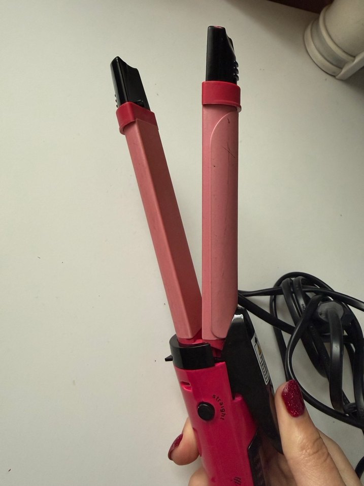 Pembe Saç Şekillendirici Maşa - Görsel 2