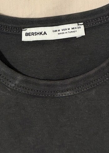 Gri Baskılı Kısa Kollu Kadın Tişört - Görsel 2