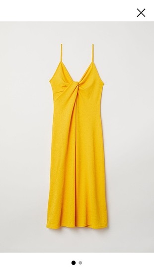 h&m turuncu elbise