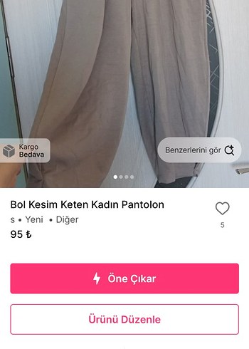Diğer Düğmeli Siyah Midi Boyfriend Pantolon